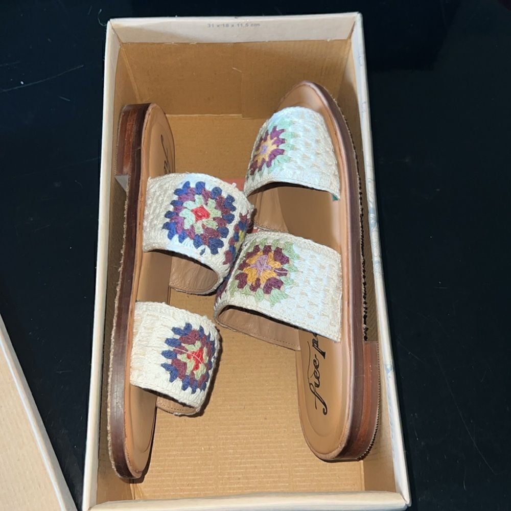 NWT Free People crochet sandals 37.5 - Picture 11 of 12